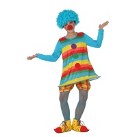 Gestreiftes Clownskostüm für Mädchen