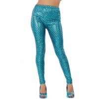 Meerjungfrau blaue Leggings