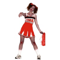 Zombie Cheerleader Kostüm für Frauen