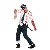 Zombie Polizei Kostüm für Männer