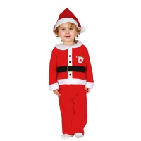 Rot-weißes Weihnachtsmannkostüm für Babys