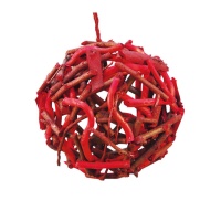 12 cm Weihnachtskugel-Anhänger mit Baumstämmen