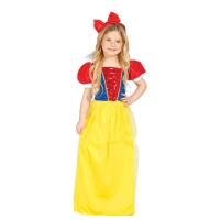 Waldprinzessin Kostüm mit langem Kleid für Mädchen