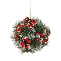 Weihnachtskugel-Anhänger mit Tannenzapfen 15 cm