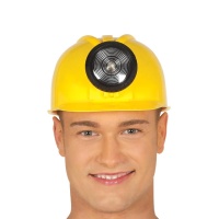 Arbeiterhelm mit Licht - 58 cm