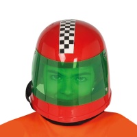 Roter Rennfahrerhelm - 56 cm