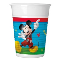 Mickey Blue 200ml Trinkgläser - 8 Stück