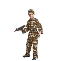 Camouflage Soldat Kostüm für Kinder