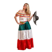 Weißes Mariachi Kostüm für Frauen