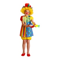 Clownskostüm mit Tupfen für Mädchen