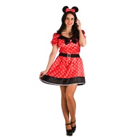 Minnie Mouse Kostüm mit Ohren für Frauen