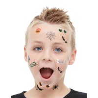 Temporäre Halloween-Tattoos für Kinder