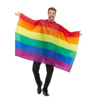 Regenbogenflagge Kostüm für Erwachsene