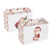 Weihnachtliche niedliche Stapelbox 33,5 x 20,5 x 15 cm - 1 St.