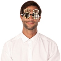 Brille mit Dollarzeichen