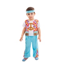 Peace Hippie Kostüm für Baby Jungen