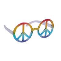 Mehrfarbige Hippie-Brille