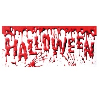 Halloween-Poster mit Blut - 1,52 m