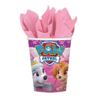 Paw Patrol Rosa Becher 256 ml - 8 Stück