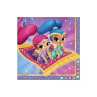 Shimmer and Shine Servietten 16,5 x 16,5 cm - 16 Stück