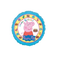 Peppa Pig Happy Birthday Ballon 43 cm - Anagramm