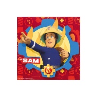 Sam the Fireman Servietten 16,5 x 16,5 cm - 20 Stück