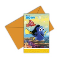 Finding Dory Einladungen - 6 Stk.