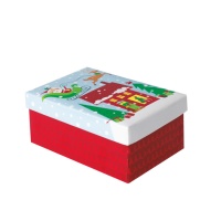 Weihnachtsmann-Geschenkbox 10 x 16 x 7 cm - 1 St.