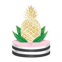 Hawaiianische tropische Ananas als Tischdekoration