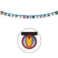 Happy Birthday Avengers Girlande