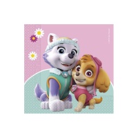 Paw Patrol Servietten Skye und Everest 16,5 x 16,5 cm - 20 Stk.