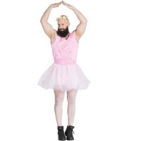 Ballerina Kostüm mit Tutu für Männer