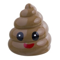 Poop Emoticon Spardose 20,5 cm - DCasa