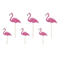 Hawaiianische Flamingo-Plektren - 6 Stück