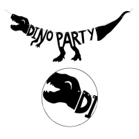 Dino Party Girlande 90 cm - 1 Stück