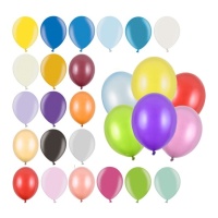 12 cm Metallic-Latex-Ballons - PartyDeco -100 Stück