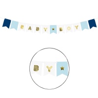 Blaues Baby Boy Banner - 1,60 m