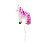 Weiße Einhorn 3D Piñata 24,5 x 34 x 9 cm