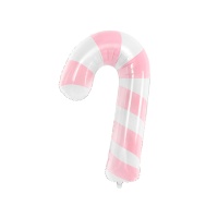 Rosa Zuckerstangen-Ballon 46 x 74 cm - PartyDeco