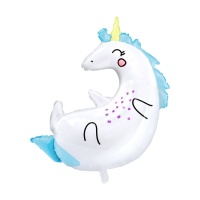 XL Happy Unicorn Silhouette Luftballon 70 x 75 cm - PartyDeco