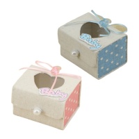 6cm Baby Shower Box mit Verschluss - 1 Stk.