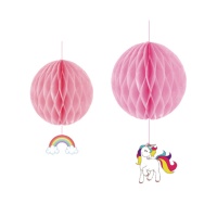 Regenbogen Einhorn Nesting Ball-Anhänger