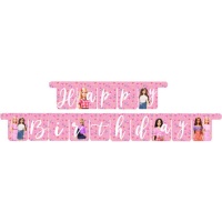 Barbie Happy Birthday Girlande 3 m