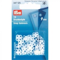 Kunststoff-Druckknöpfe 0,9 cm - Prym - 15 Stück.