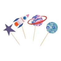 Outer Space Cupcake und Picks Kapseln - PME - 48 Stk.