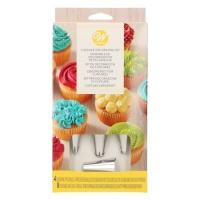 Cupcake-Dekorationsset - Wilton - 8 Spritzbeutel und 4 Tüllen