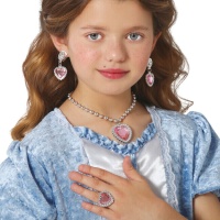 Prinzessin Rosa Herz-Schmuckset