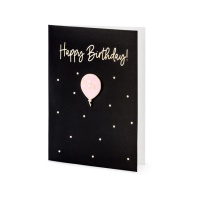 Happy-Birthday-Karte Happy Birthday mit 30 Luftballon-Pin