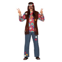 Buntes Hippie-Kostüm für Herren