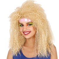 Retro blonde Perücke mit Locken